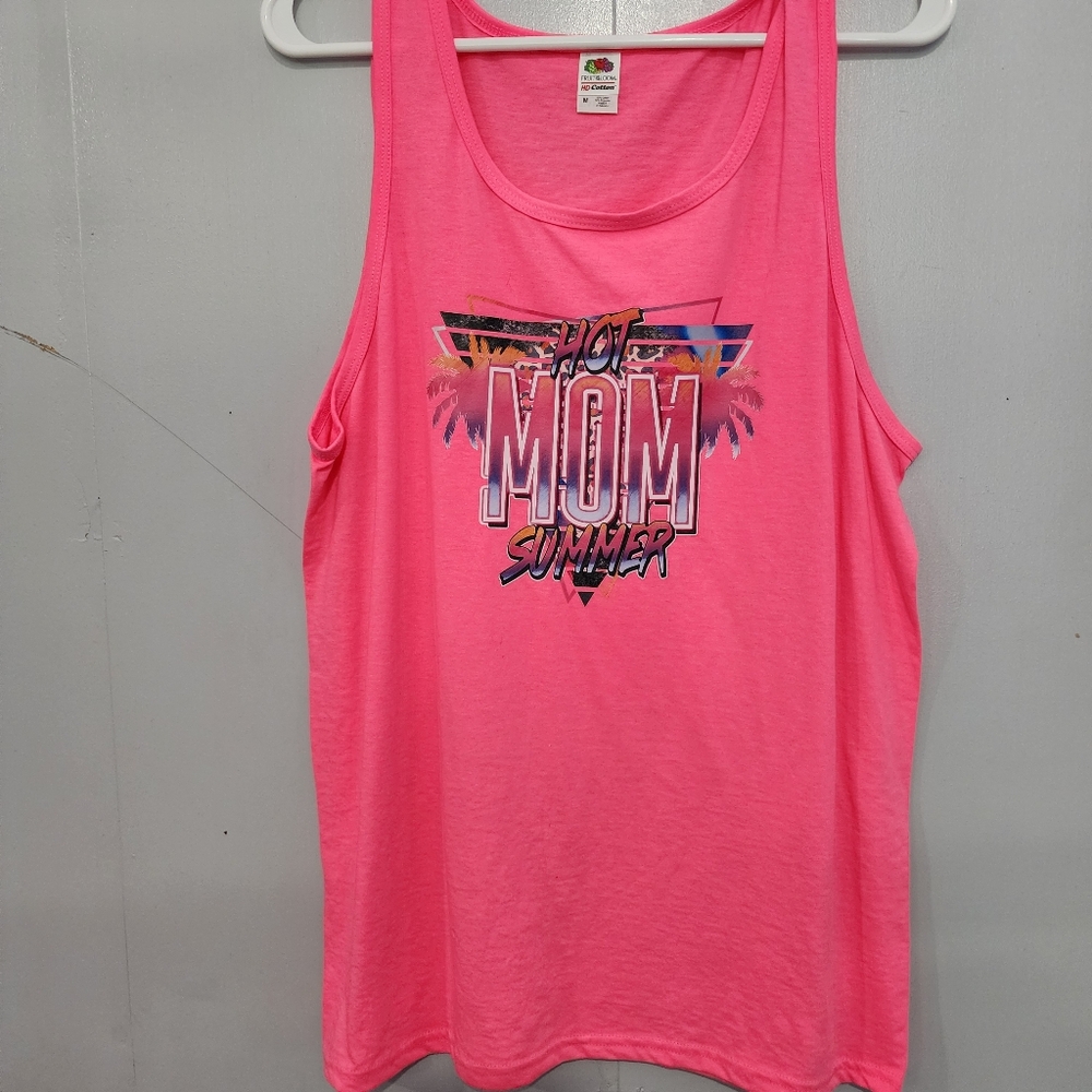 MOM SUMMER HOT PINK TANK size m